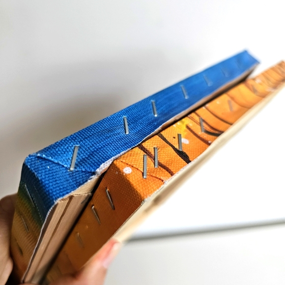 Set of 2 Abstract Landscape Oil Painting Autumn Scenery Wall Art Canvas Oil Art - Picture 9 of 12